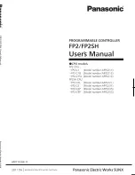 Предварительный просмотр 1 страницы Panasonic fp2/fp2sh User Manual