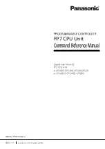 Panasonic FP7 Series Command Reference Manual предпросмотр