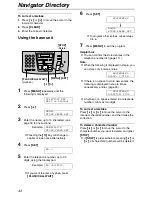 Предварительный просмотр 42 страницы Panasonic FPG371 - B/W Thermal Transfer Operating Instructions Manual