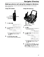 Предварительный просмотр 47 страницы Panasonic FPG371 - B/W Thermal Transfer Operating Instructions Manual