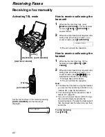 Предварительный просмотр 62 страницы Panasonic FPG371 - B/W Thermal Transfer Operating Instructions Manual