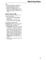 Предварительный просмотр 65 страницы Panasonic FPG371 - B/W Thermal Transfer Operating Instructions Manual