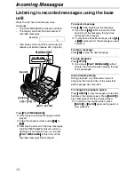 Предварительный просмотр 74 страницы Panasonic FPG371 - B/W Thermal Transfer Operating Instructions Manual