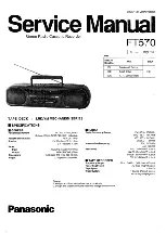 Предварительный просмотр 1 страницы Panasonic FT570 Service Manual