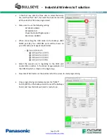 Preview for 11 page of Panasonic Future Electronics BULLSEYE Quick Start Manual