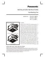 Panasonic FV-05-11VK1 Installation Instructions Manual preview