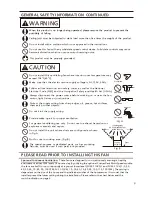 Preview for 3 page of Panasonic FV-05-11VKL1 Installation Instructions Manual