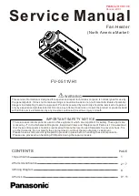 Preview for 1 page of Panasonic FV-0511VH1 Service Manual