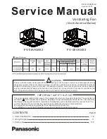 Panasonic FV-08VKME3 Service Manual предпросмотр