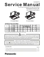 Preview for 1 page of Panasonic FV-08VKML1 Service Manual