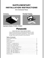 Preview for 1 page of Panasonic FV-08VS1 Installation Instruction