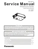 Panasonic FV-10VE1 Service Manual preview