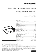 Panasonic FV-10VEC2R Installation And Operating Instructions Manual preview