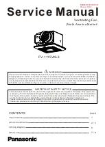 Panasonic FV-1115VKL2 Service Manual preview