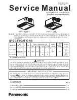 Panasonic FV-11VH1 Service Manual preview