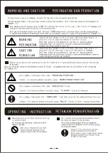 Preview for 2 page of Panasonic FV-12NS3 Installation And Operating Instructions Manual