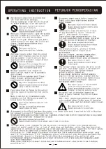 Preview for 3 page of Panasonic FV-12NS3 Installation And Operating Instructions Manual