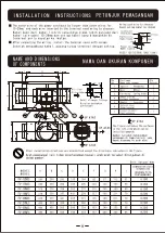 Preview for 8 page of Panasonic FV-12NS3 Installation And Operating Instructions Manual