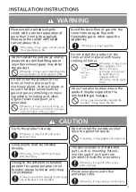 Preview for 3 page of Panasonic FV-15ZY1 Installation And Operating Instructions Manual