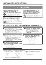 Preview for 5 page of Panasonic FV-15ZY1 Installation And Operating Instructions Manual