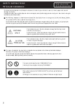 Preview for 2 page of Panasonic FV-17CU8 Installation And Operating Instructions Manual