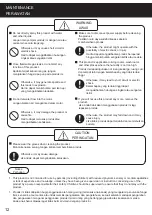 Preview for 12 page of Panasonic FV-17CU8 Installation And Operating Instructions Manual