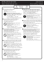 Preview for 4 page of Panasonic FV-17CU9 Installation And Operating Instructions Manual