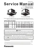 Panasonic FV-20/30/40VQ3 Service Manual preview