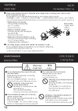 Preview for 16 page of Panasonic FV-24CUR2 Installation And Operating Instructions Manual