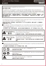 Preview for 2 page of Panasonic FV-30BW2H Installation And Operating Instructions Manual