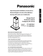 Preview for 1 page of Panasonic FV-30RCQL1 Operating And Installation Instructions