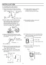 Предварительный просмотр 5 страницы Panasonic FV-SW20VEC1 Installation And Operating Instructions Manual