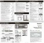 Preview for 1 page of Panasonic FV70HQU1 Operating Instructions