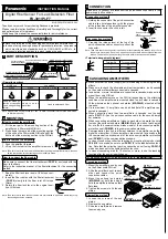 Preview for 1 page of Panasonic FX-301-F7 Instruction Manual