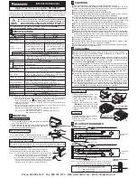 Panasonic FX-305 Instruction Manual preview