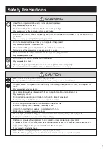 Preview for 3 page of Panasonic FY-25DSF2NET Operating Instructions Manual