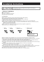 Preview for 9 page of Panasonic FY-25DSF2NET Operating Instructions Manual