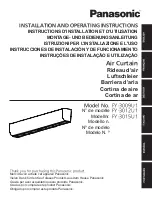 Preview for 1 page of Panasonic FY-3009U1 Installation And Operating Instructions Manual