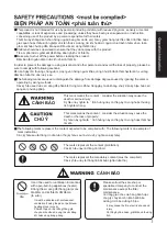 Preview for 3 page of Panasonic FY-650ZDY8 Operation Instruction Manual