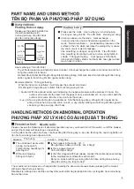 Preview for 9 page of Panasonic FY-650ZDY8 Operation Instruction Manual