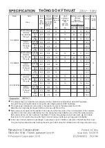 Preview for 24 page of Panasonic FY-650ZDY8 Operation Instruction Manual