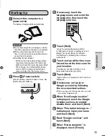 Preview for 15 page of Panasonic FZ-A1series Operating Instructions Manual