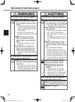 Предварительный просмотр 22 страницы Panasonic FZ-A2 series Operating Instructions Manual