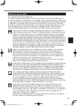 Предварительный просмотр 41 страницы Panasonic FZ-A2 series Operating Instructions Manual