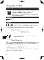 Preview for 70 page of Panasonic FZ-B2 series Operating Instructions Manual