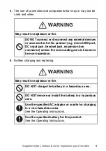 Preview for 5 page of Panasonic FZ-E1BFCB Supplementary Instructions Manual