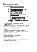 Preview for 14 page of Panasonic FZ-E1BFCB Supplementary Instructions Manual