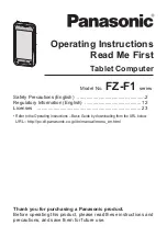 Panasonic FZ-F1BF Operating Instructions Manual preview