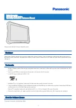 Preview for 1 page of Panasonic FZ-G1 Series Operating Instructions - Reference Manual