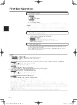 Preview for 16 page of Panasonic FZ-G2 Series Operating Instructions Manual